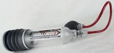 Bomba de baleiro para aumentar un membro